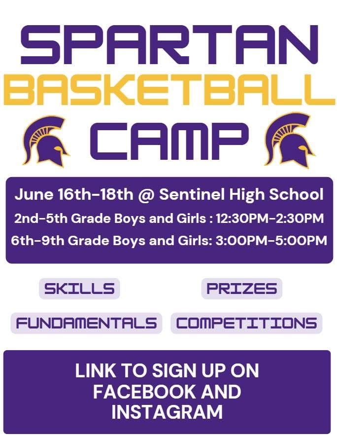 Sentinel High School Boys Basketball Camp Information 